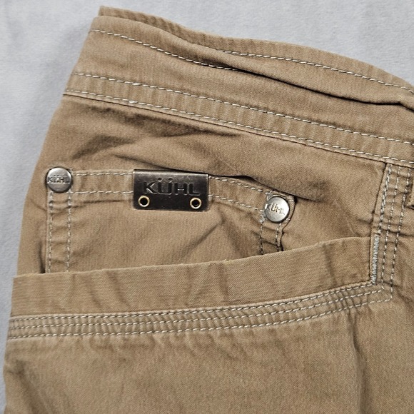 Kuhl Shorts Mens 42 Brown Zip Pockets Lightweight Outdoor Hiking Camping Utility - Picture 4 of 12